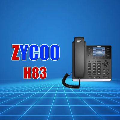 10/100Mbps VoIP Masa Telefonu DC 5V PoE Desteği 4 Hatlı Masa Telefonu